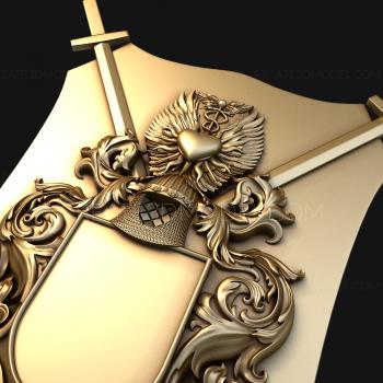 Coat of arms (GR_0230) 3D model for CNC machine